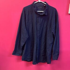 Men's Navy Button Down Shirt